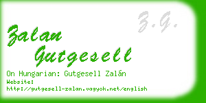 zalan gutgesell business card